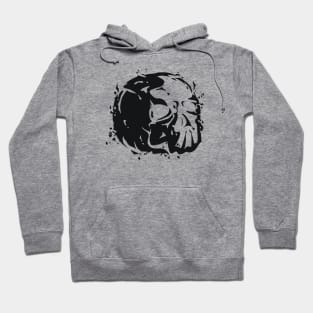 Skull Grunge Ink Hoodie